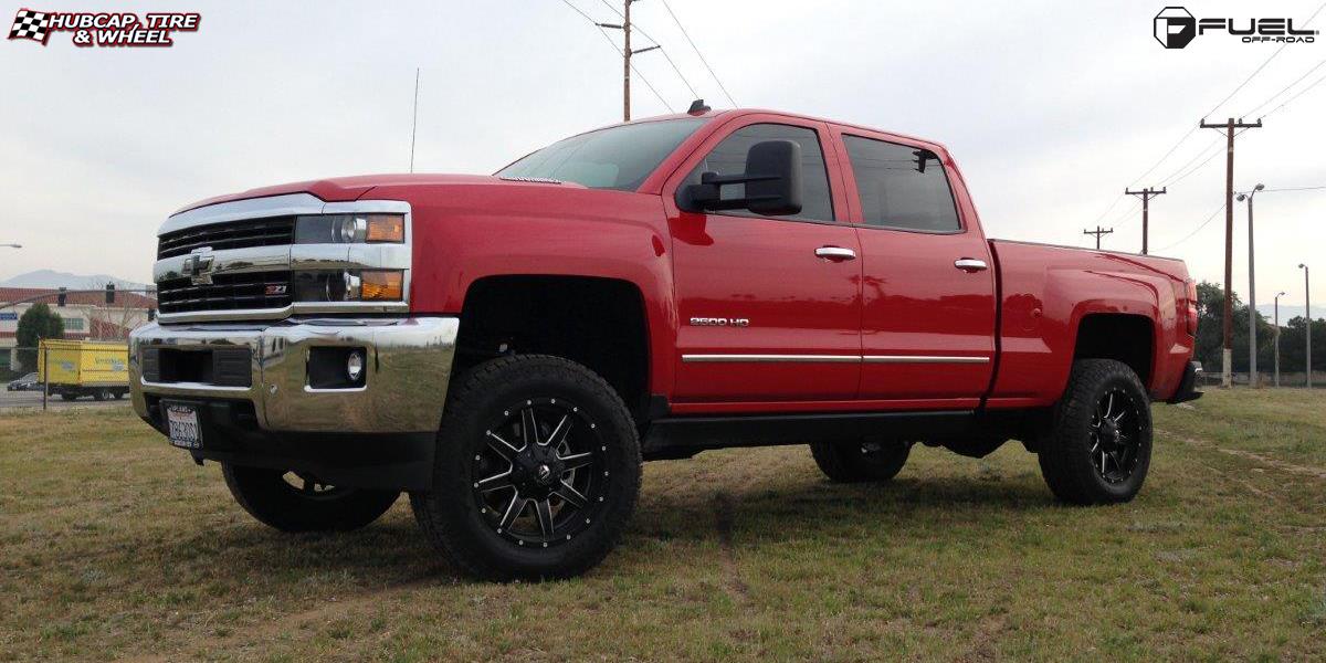 vehicle gallery/chevrolet silverado fuel maverick d538 0X0  Black & Milled wheels and rims